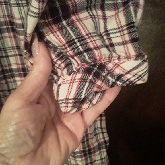 Croft &Barrow XL Plaid Adorable Long Sleeve Nightgown - Picture 7 of 10